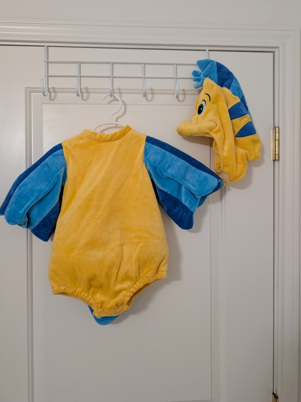 Disney Flounder Costume 12-18M Little Mermaid Baby Plush Fish Halloween